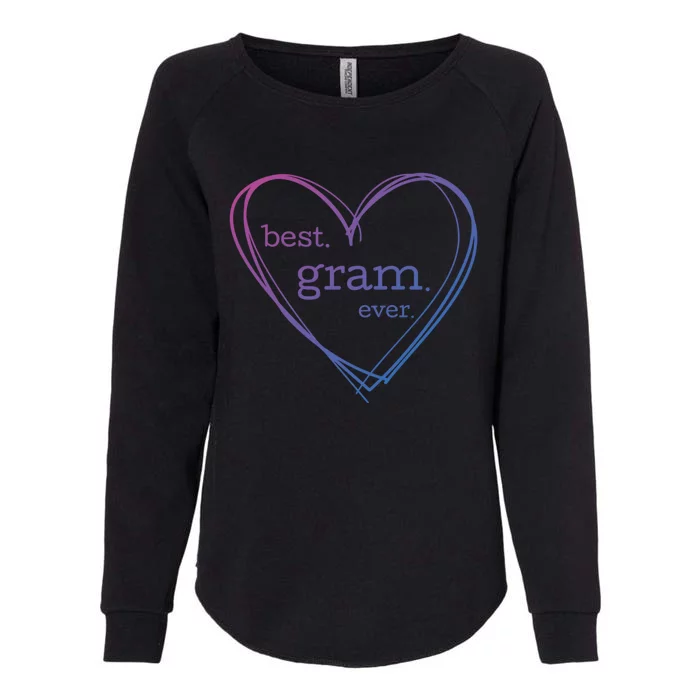 Best Gram Ever Gift (National Grandparents Day) Womens California Wash Sweatshirt