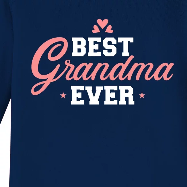 Best Grandma Ever Gift Baby Long Sleeve Bodysuit