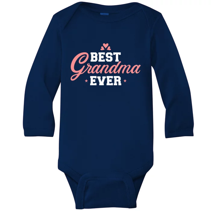 Best Grandma Ever Gift Baby Long Sleeve Bodysuit