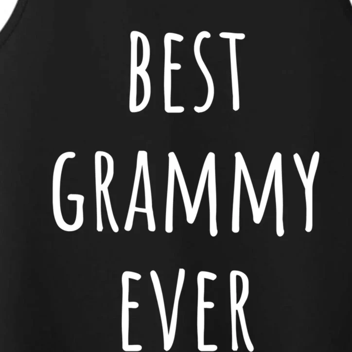 Best Grammy Ever Grandma Cute Gift Performance Tank