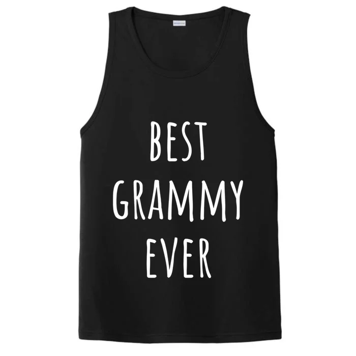 Best Grammy Ever Grandma Cute Gift Performance Tank