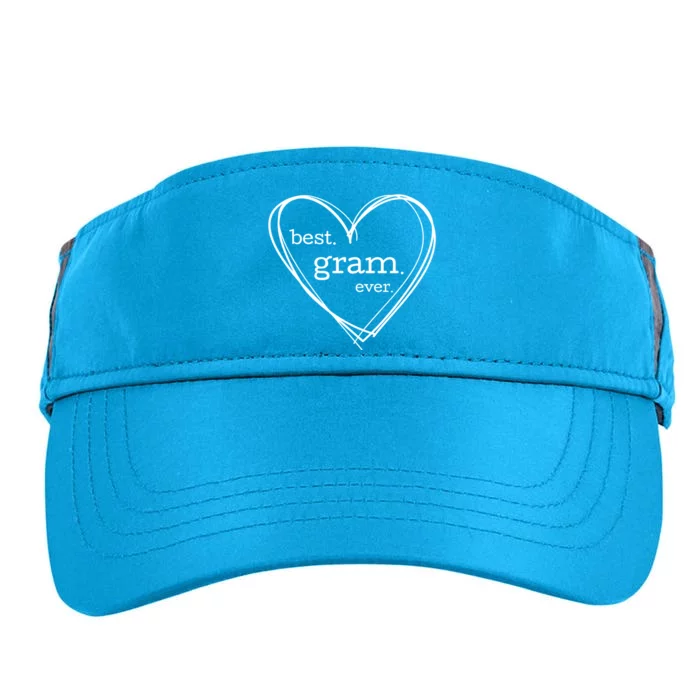 Best Gram Ever Gift (National Grandparents Day) Adult Drive Performance Visor