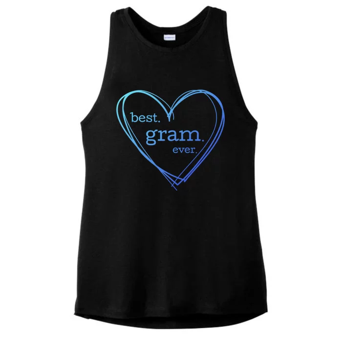 Best Gram Ever Gift (National Grandparents Day) Ladies Tri-Blend Wicking Tank