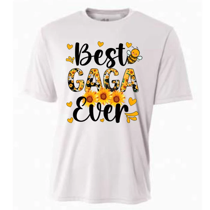 Best Gaga Ever Gaga Grandma Gaga Grandmother MotherS Day Cooling Performance Crew T-Shirt