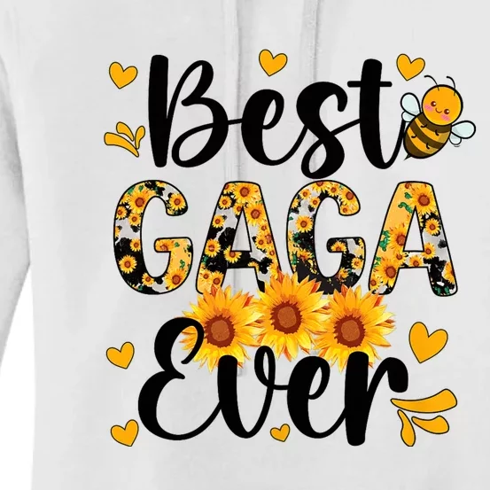 Best Gaga Ever Gaga Grandma Gaga Grandmother MotherS Day Women's Pullover Hoodie