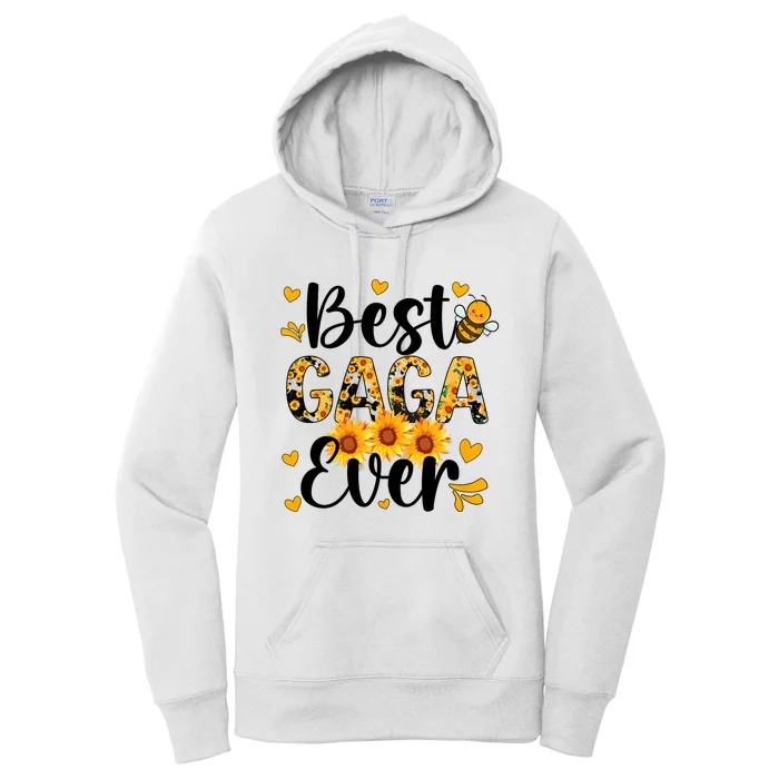 Best Gaga Ever Gaga Grandma Gaga Grandmother MotherS Day Women's Pullover Hoodie