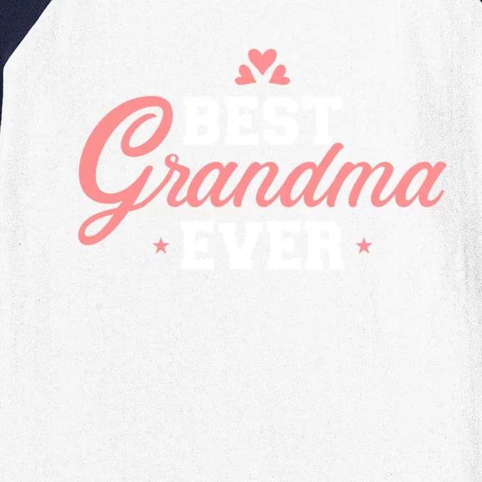 Best Grandma Ever Funny Gift Baseball Sleeve Shirt