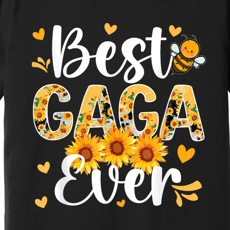 Best Gaga Ever Gaga Grandma Gaga Grandmother MotherS Day Premium T-Shirt