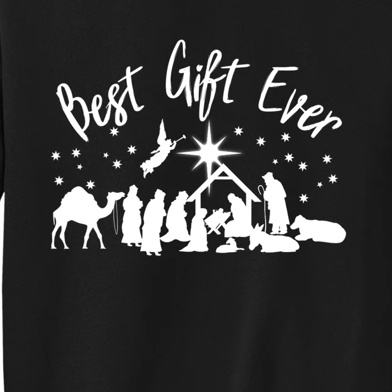 BEST GIFT EVER Christian Christmas Jesus Nativity Religious TShirt Tall Sweatshirt