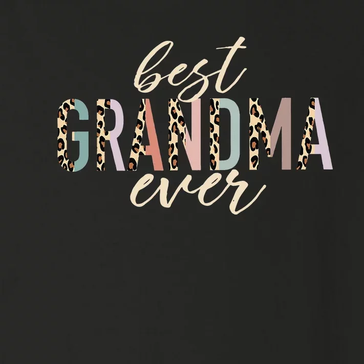 Best Grandma Ever Gifts Leopard funny Mothers Day Toddler Long Sleeve Shirt