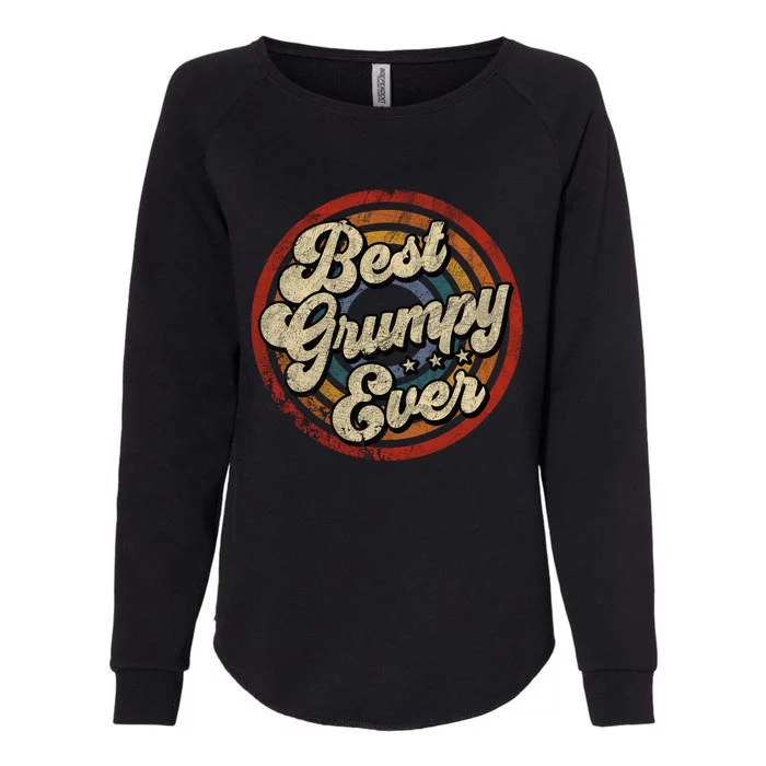 Best Grumpy Ever Vintage Retro Style Womens California Wash Sweatshirt