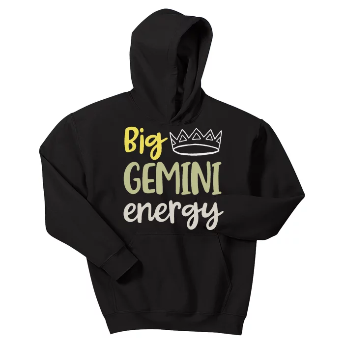 Big Gemini Energy June Birthday Kids Hoodie