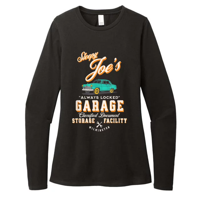 Biden's Garage Funny AntiBiden Political Joke Garage Sign Womens CVC Long Sleeve Shirt