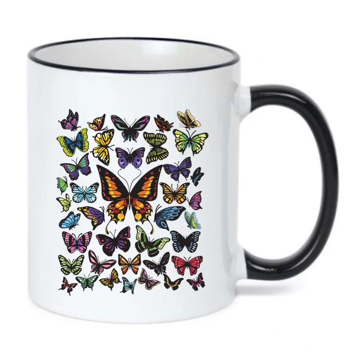 Butterfly Gift For Men Women Butterfly Lover Collection Black Color Changing Mug