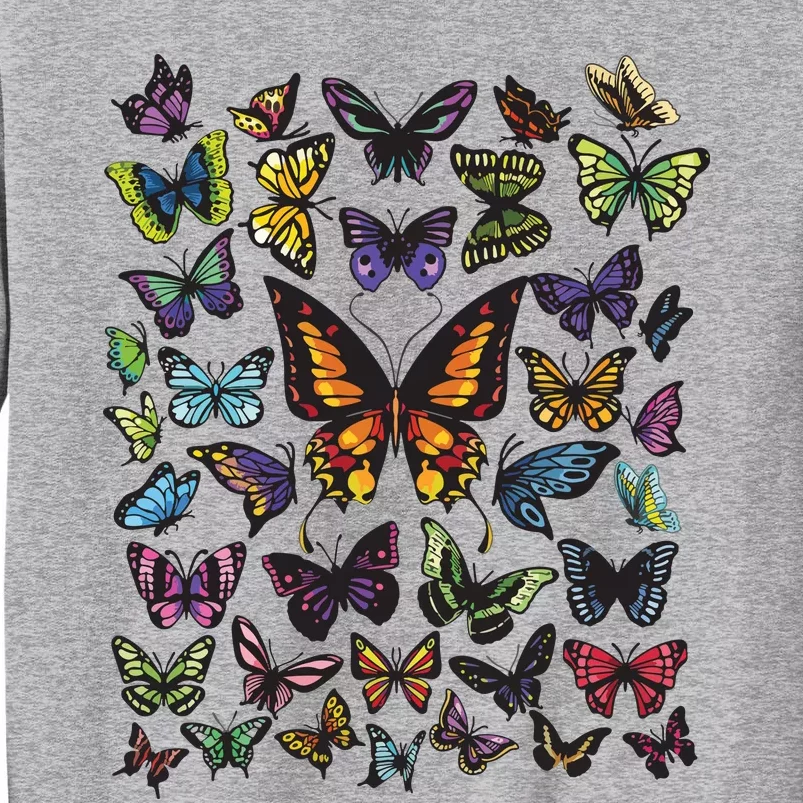 Butterfly Gift For Men Women Butterfly Lover Collection Tall Sweatshirt