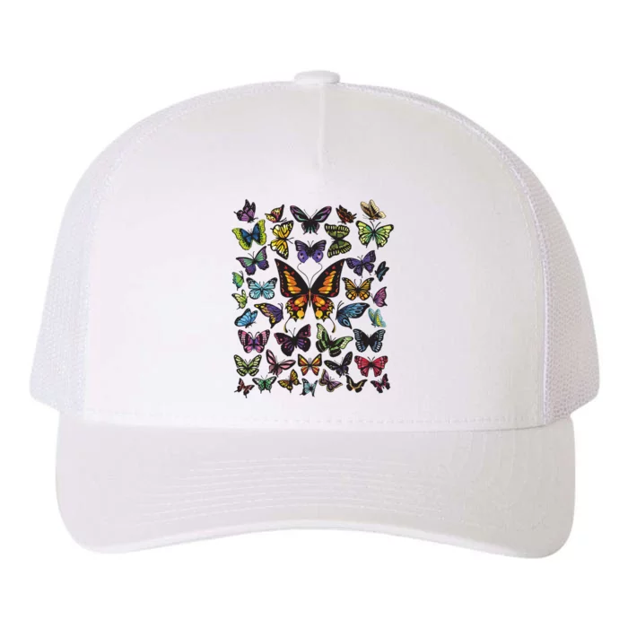 Butterfly Gift For Men Women Butterfly Lover Collection Yupoong Adult 5-Panel Trucker Hat