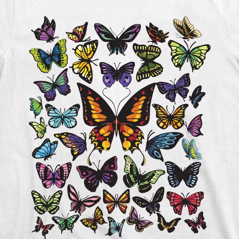 Butterfly Gift For Men Women Butterfly Lover Collection T-Shirt