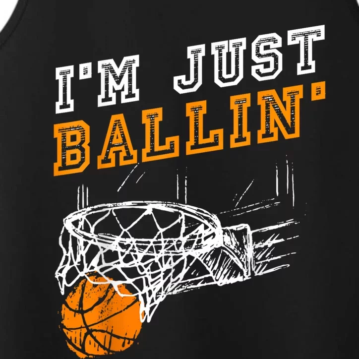 Basketball Gift For Coach Player Baller Performance Tank