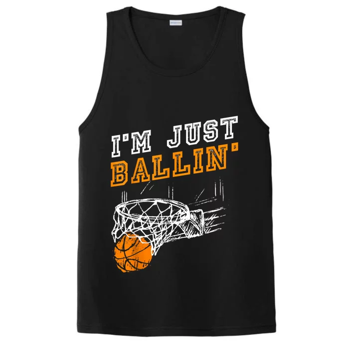 Basketball Gift For Coach Player Baller Performance Tank