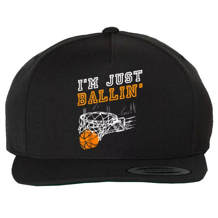 Basketball Gift For Coach Player Baller Wool Snapback Cap