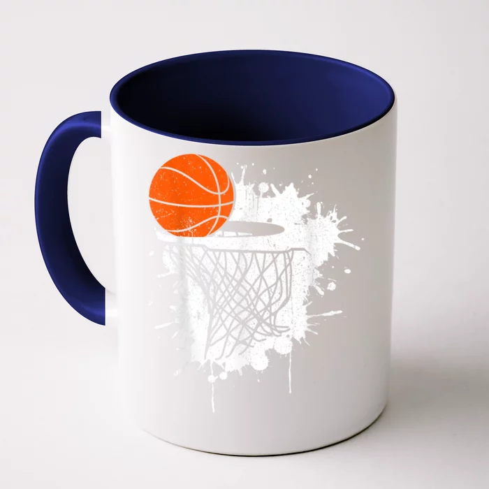 Basketball Gift For Coach Player Baller Front & Back Coffee Mug