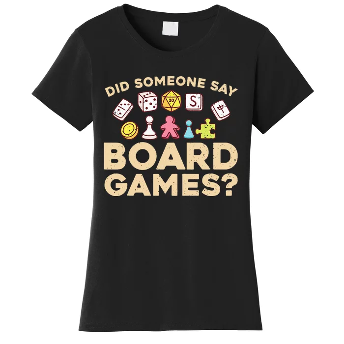 Board Games for Game Enthusiasts Women's T-Shirt