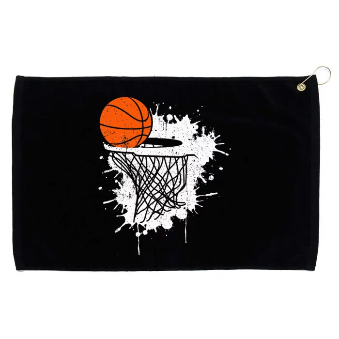 Basketball Gift For Coach Player Grommeted Golf Towel