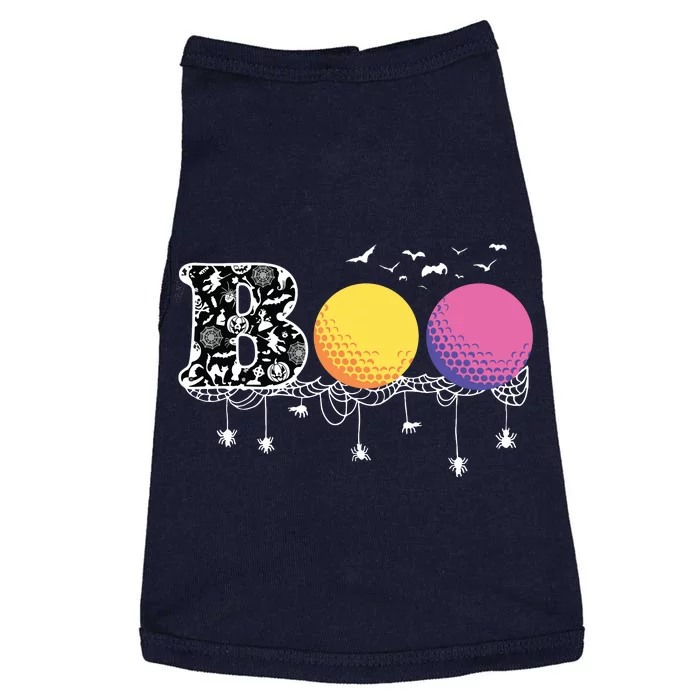 Boo Golf Funny Halloween Golfing Sports Lover Doggie Tank