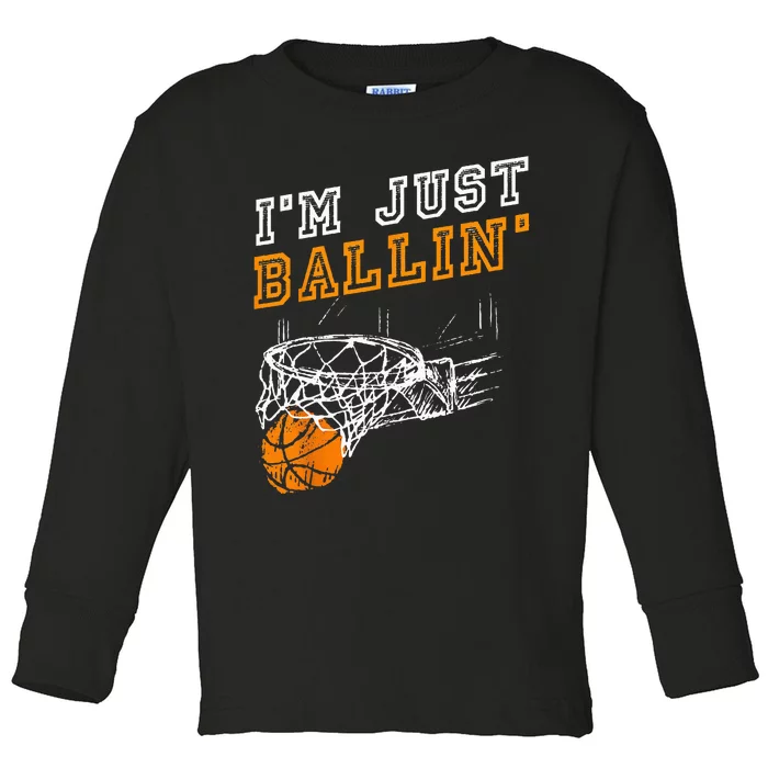 Basketball Gift For Coach Player Men Baller Toddler Long Sleeve Shirt