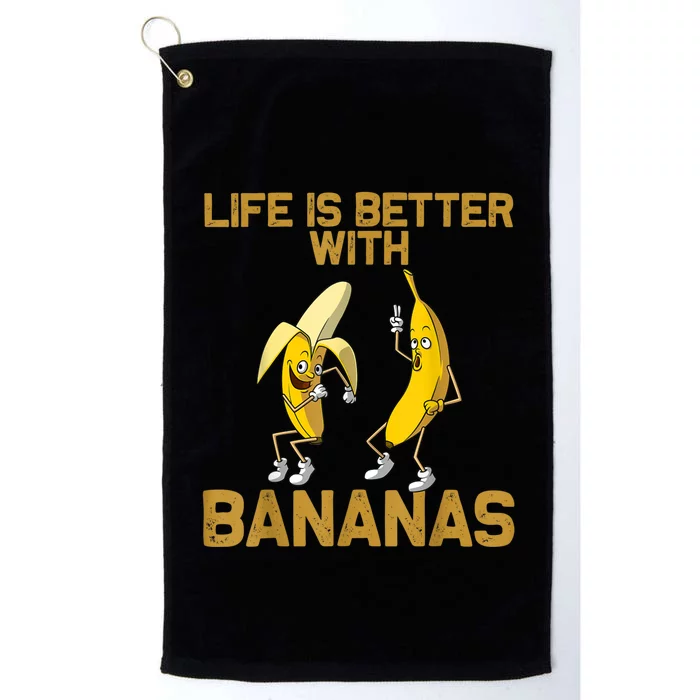 Banana Gift For Men Women Boy Girl Kids Banana Fruit Lover Platinum Collection Golf Towel