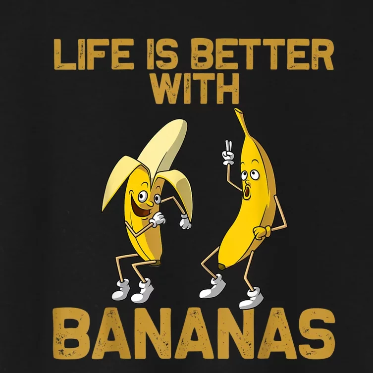 Banana Gift For Men Women Boy Girl Kids Banana Fruit Lover Women's Crop Top Tee