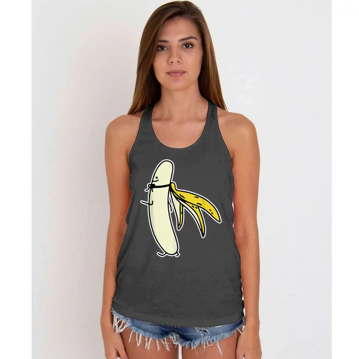 Banana Gift For Men Women Boy Girl Kids Banana Fruit Lover Women's Knotted Racerback Tank