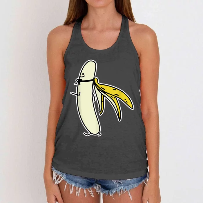 Banana Gift For Men Women Boy Girl Kids Banana Fruit Lover Women's Knotted Racerback Tank