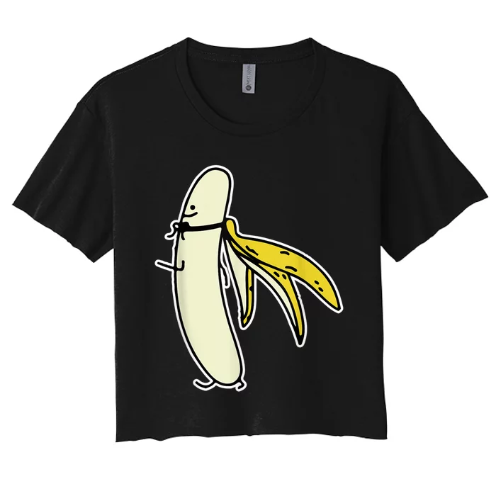 Banana Gift For Men Women Boy Girl Kids Banana Fruit Lover Women's Crop Top Tee