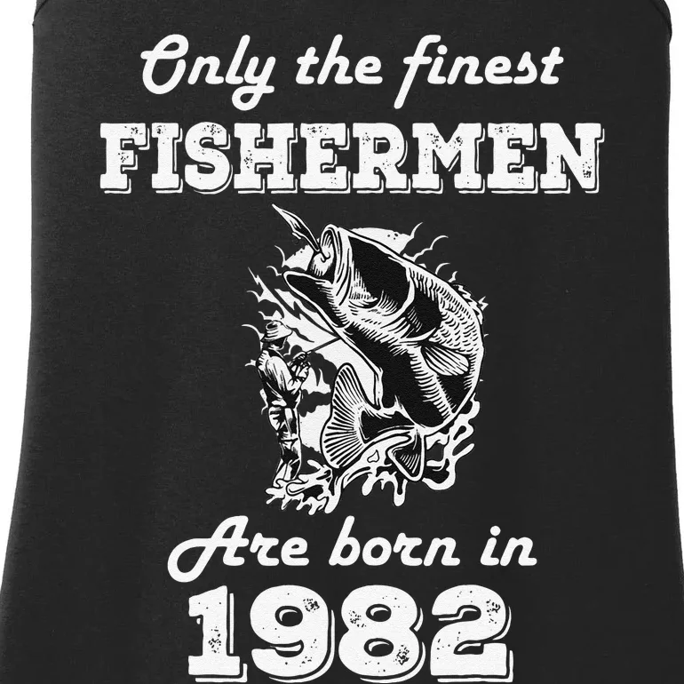 Birthday Gift Fishing Fisherman 1982 40th Birthday Ladies Essential Tank