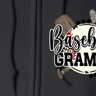 Baseball Grammy Funny Baseball Family Matching Full Zip Hoodie