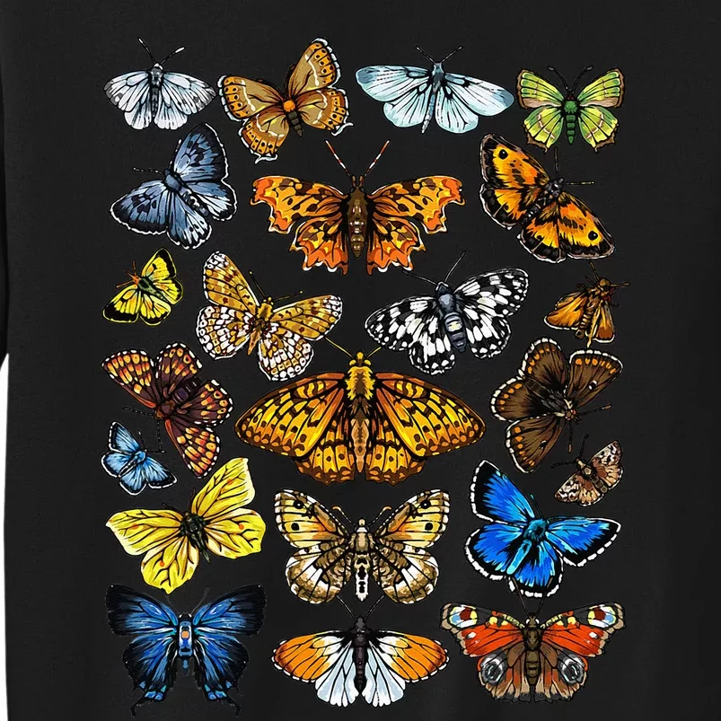 Butterfly Gift For Men Women Kids Butterfly Lover Collection Tall Sweatshirt