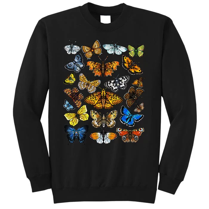 Butterfly Gift For Men Women Kids Butterfly Lover Collection Tall Sweatshirt