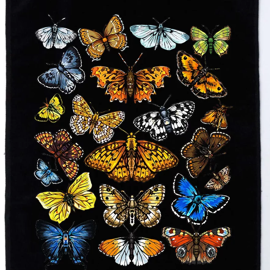 Butterfly Gift For Men Women Kids Butterfly Lover Collection Platinum Collection Golf Towel