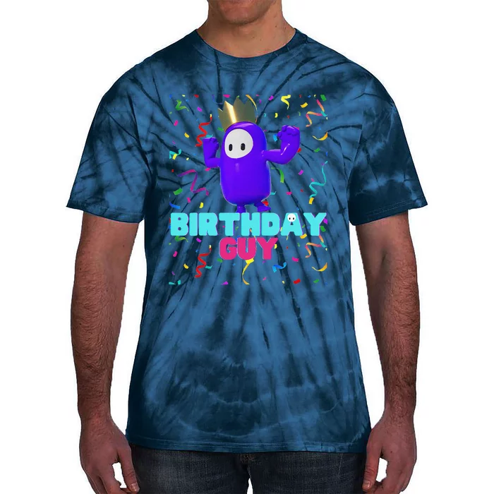 Birthday Guy Fun Popular Video Game Theme Birthday Tie-Dye T-Shirt