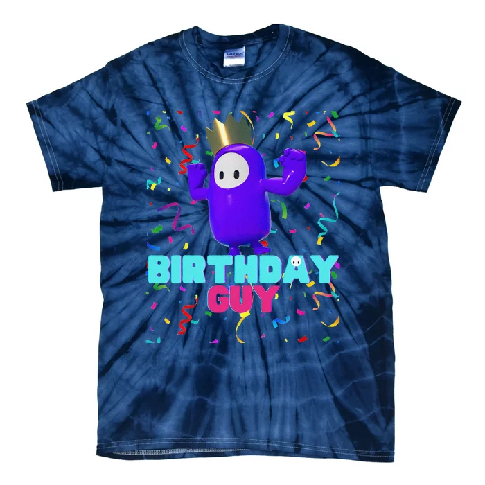 Birthday Guy Fun Popular Video Game Theme Birthday Tie-Dye T-Shirt