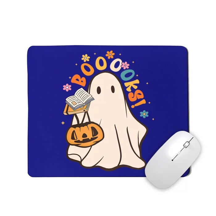 Booooks Ghost Funny Halloween Teacher Book Library Reading Funny Gift Mousepad