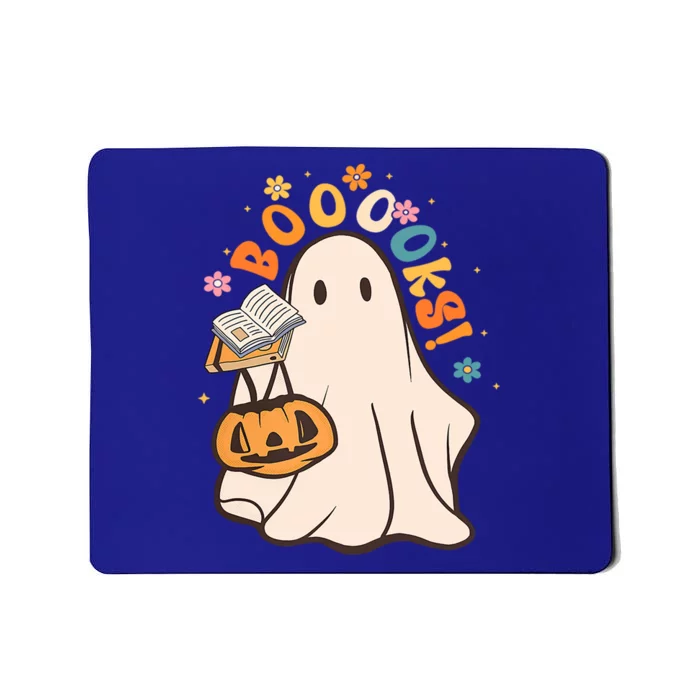 Booooks Ghost Funny Halloween Teacher Book Library Reading Funny Gift Mousepad