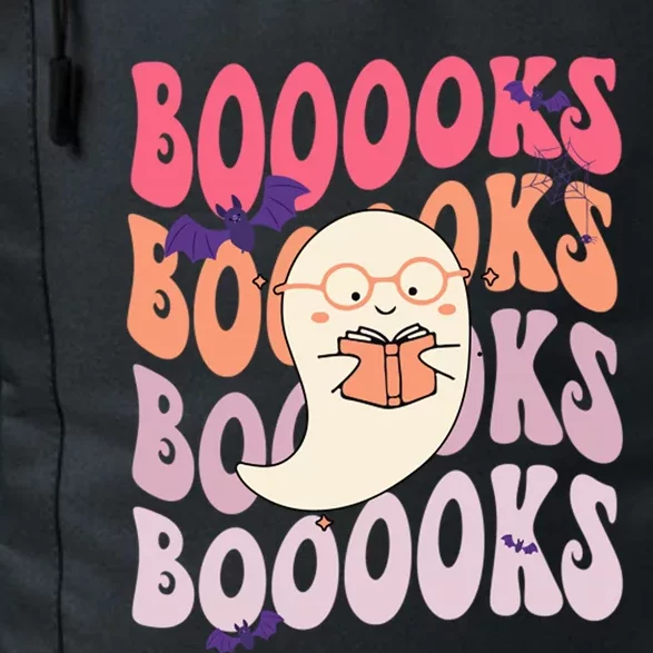 Booooks Ghost Funny Halloween Teacher Book Library Reading Meaningful Gift Daily Commute Backpack