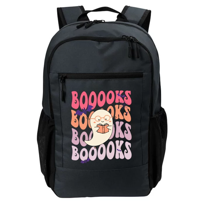 Booooks Ghost Funny Halloween Teacher Book Library Reading Meaningful Gift Daily Commute Backpack