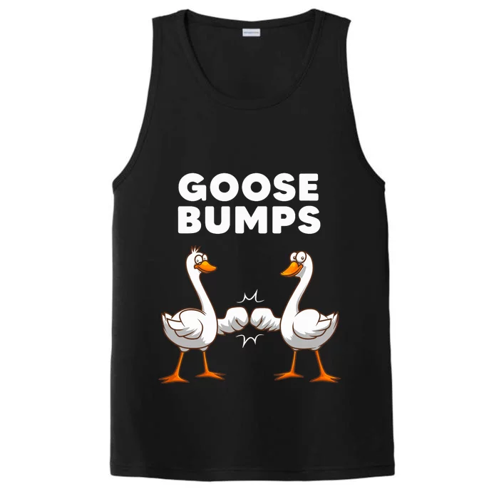 Best Goose For Goose Bumps Waterfowl Animal Pun Performance Tank