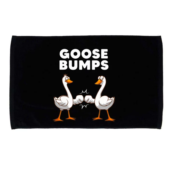 Best Goose For Goose Bumps Waterfowl Animal Pun Microfiber Hand Towel