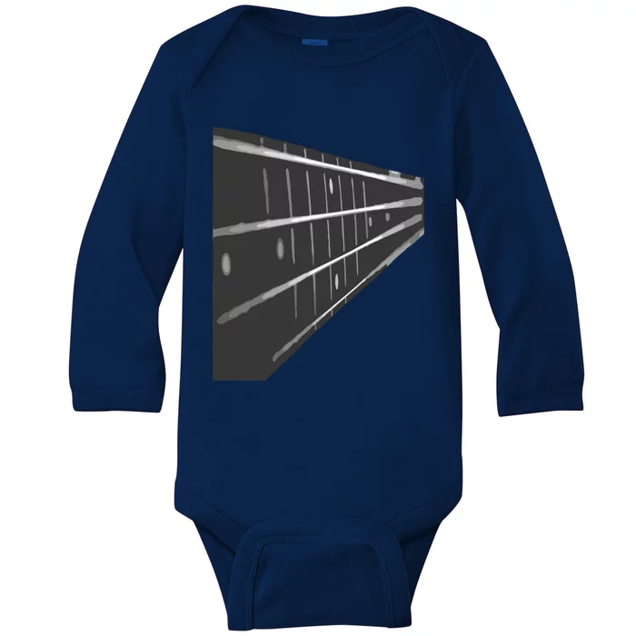 Bass Guitar Fret Musician Baby Long Sleeve Bodysuit