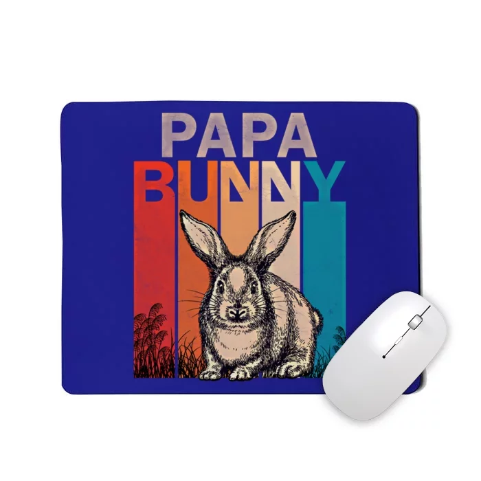 Bunny Graphic Family Matching Retro Papa Easter Day Costume Meaningful Gift Mousepad