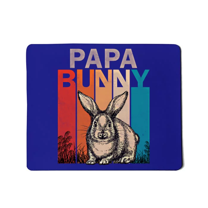 Bunny Graphic Family Matching Retro Papa Easter Day Costume Meaningful Gift Mousepad